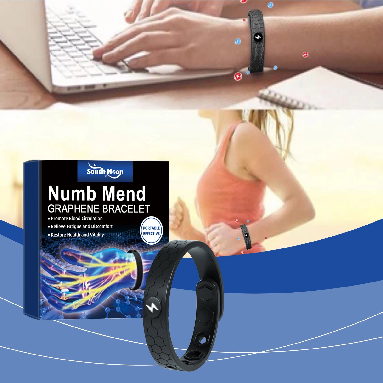 Body Care Bracelet • Gentle Soothing Care to Relieve Physical Burden • Lightweight, Portable & Stylish Daily Care Bracelet