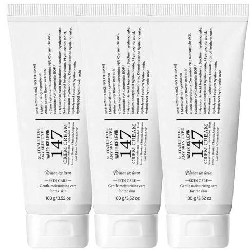 147 Skin Care Cream - Gentle Moisturizing & Firming with Hyaluronic Acid, Aloe Vera & Ceramides for All Skin Types