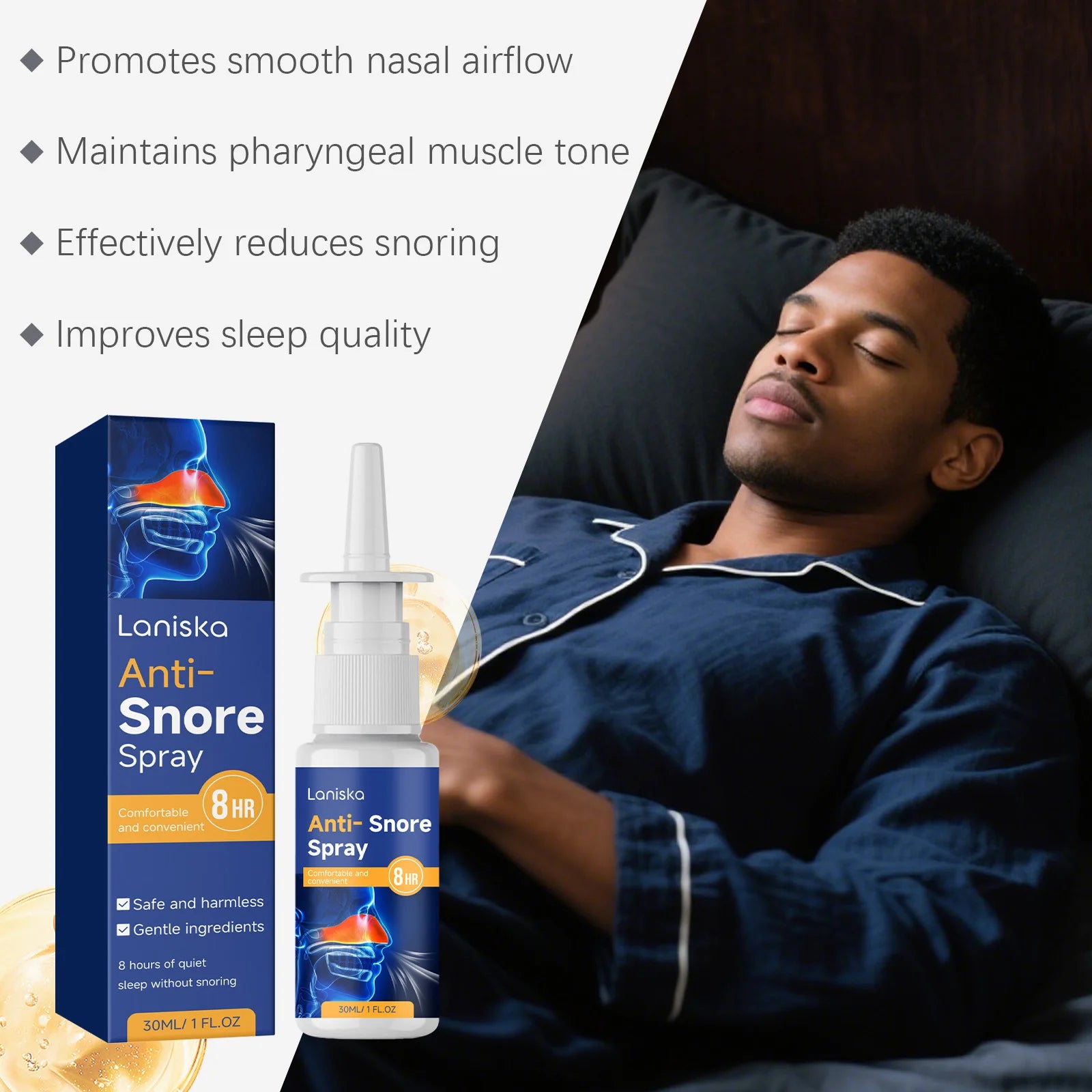 Clean Care Spray Comfortable, Fresh, Breathable, Nighttime Sleep Peaceful, Daily Portable Care Spray