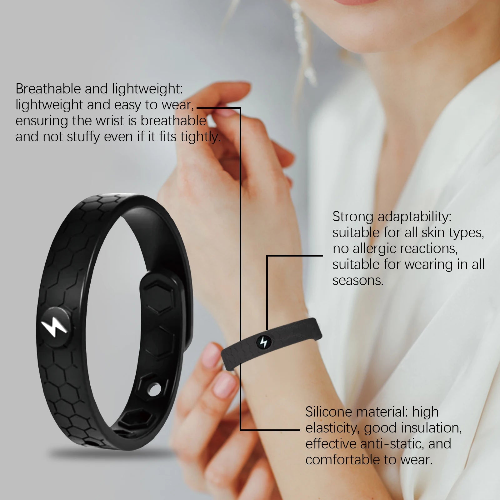 Body Care Bracelet • Gentle Soothing Care to Relieve Physical Burden • Lightweight, Portable & Stylish Daily Care Bracelet