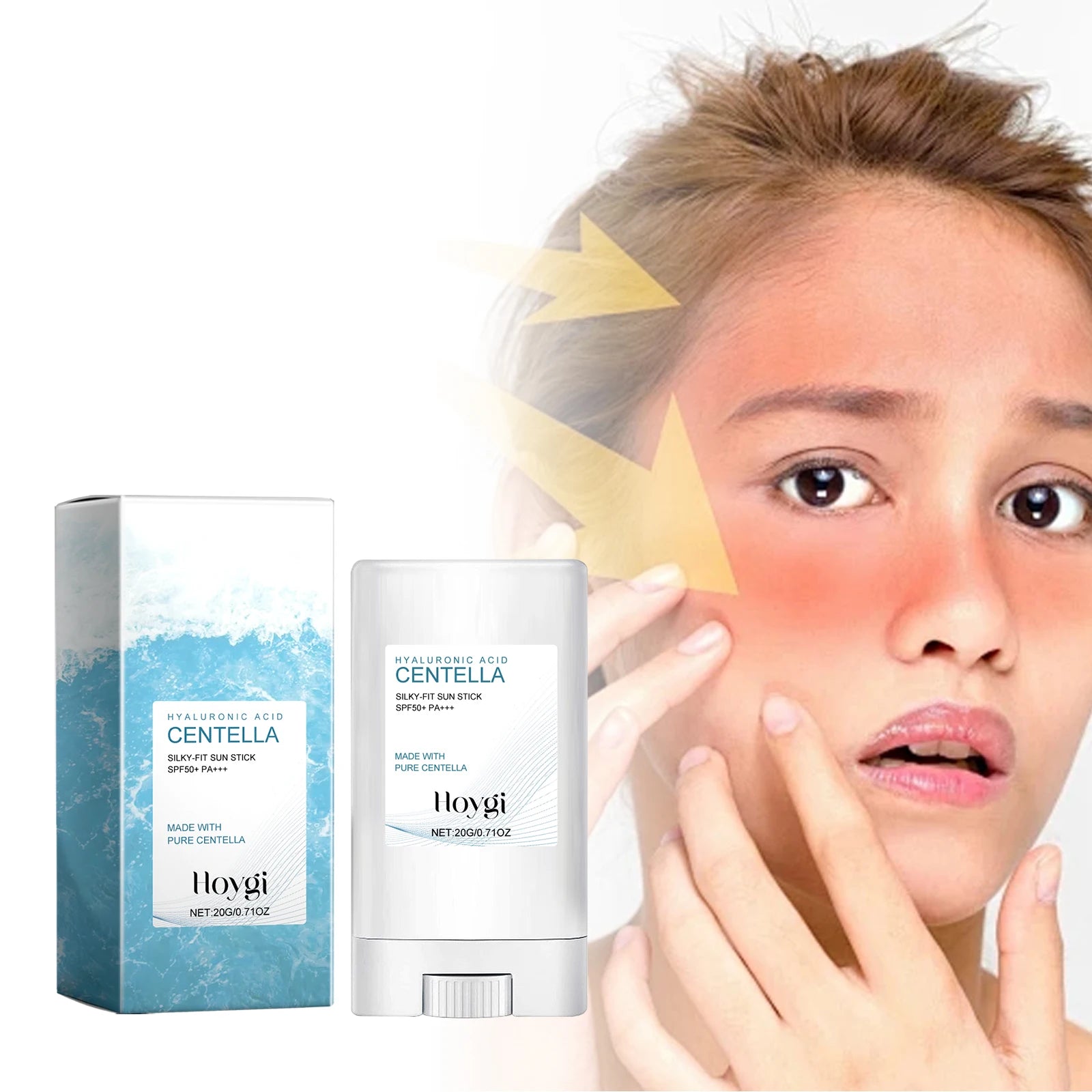 Protector solar de ácido hialurónico, bloqueador solar Spf46 para exteriores