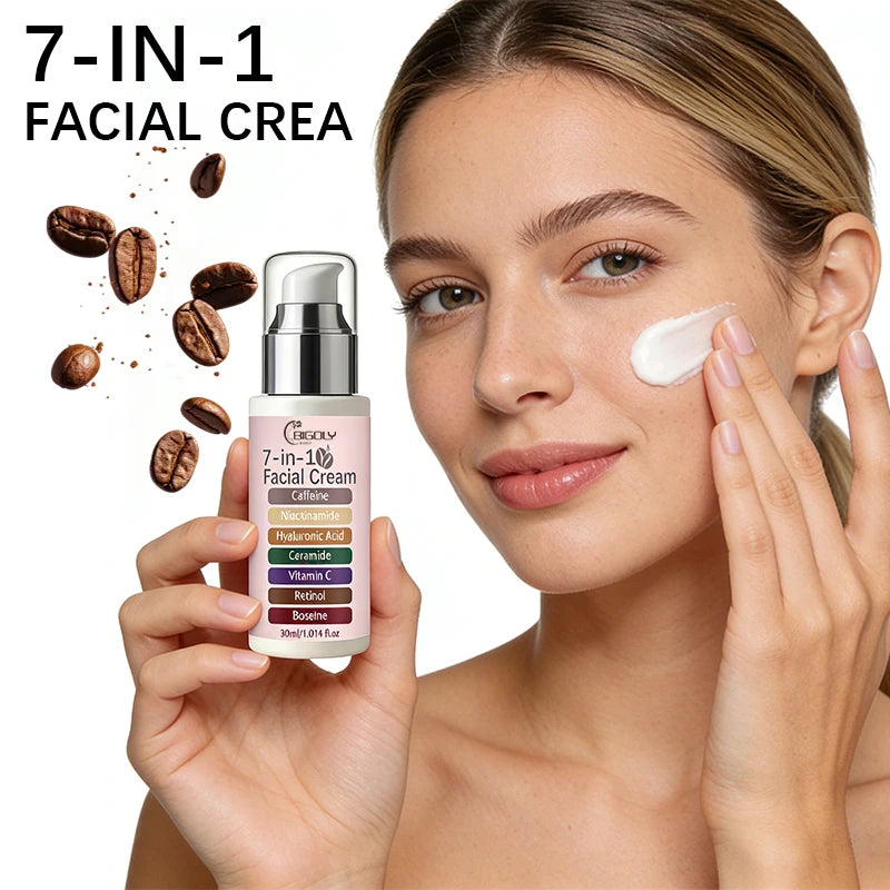 Lightweight Skin-Rejuvenating Cream, Containing Skin-Friendly Ingredients Such as Niacinamide, Hyaluronic Acid, and Caffeine, Is Refreshing and Non-Greasy, Moisturizing and Hydrating, Leaving Skin Delicate and Smooth. Daily S