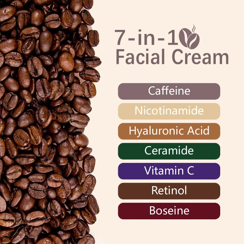 Lightweight Skin-Rejuvenating Cream, Containing Skin-Friendly Ingredients Such as Niacinamide, Hyaluronic Acid, and Caffeine, Is Refreshing and Non-Greasy, Moisturizing and Hydrating, Leaving Skin Delicate and Smooth. Daily S