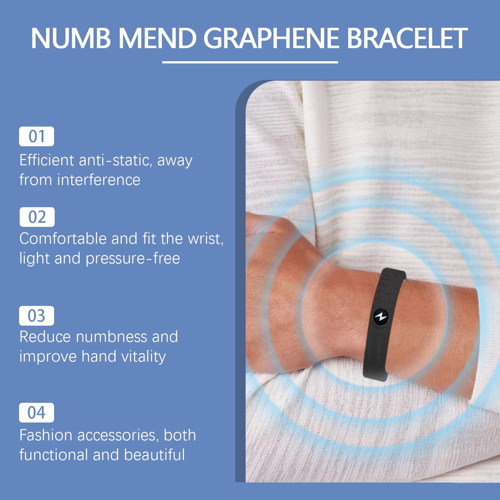 Body Care Bracelet • Gentle Soothing Care to Relieve Physical Burden • Lightweight, Portable & Stylish Daily Care Bracelet